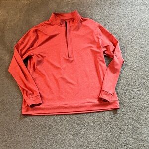 Men's Vibrant Red Casual Pullover Shirt
